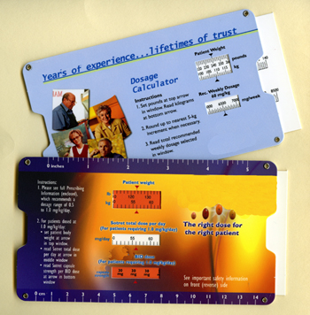 Dosage Calculator Slide Charts