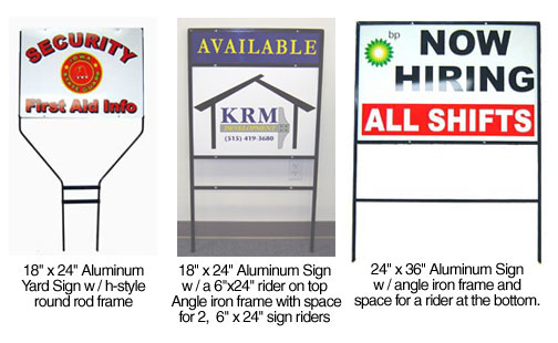 Yard and Real Estate Signs