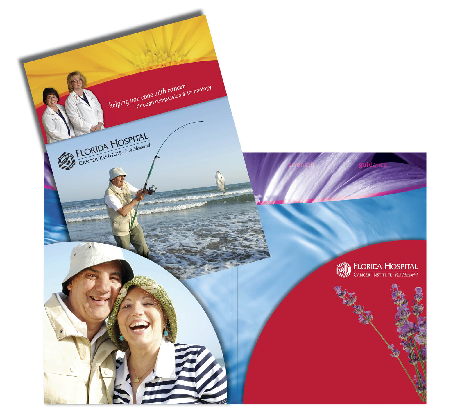Pocket Folder with Special Die-Cut Pockets, Capacity Spine and UV Coating