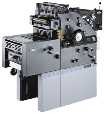 A.B. Dick 9810 w/T-head - 2 Color Offset Press (click to view)