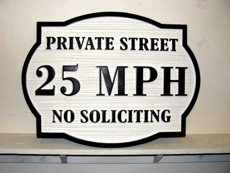 KA20676 - Custom Carved Wood Speed Limit Sign