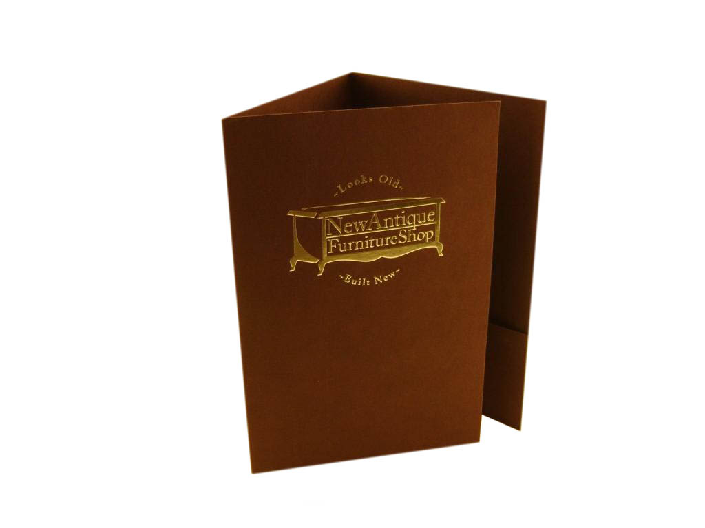 Custom Pocket Folder w/ Foil Stamp