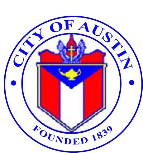 X33015 - Carved Wood Wall Plaque of the Seal of Austin, Texas