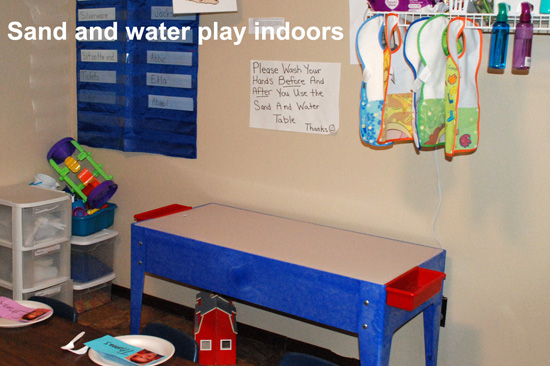 Indoor Sand and Water Activity Area