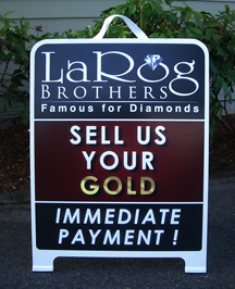 LaRog Brothers A-board