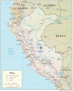 Map-of-Peru-with-Tahuania-District