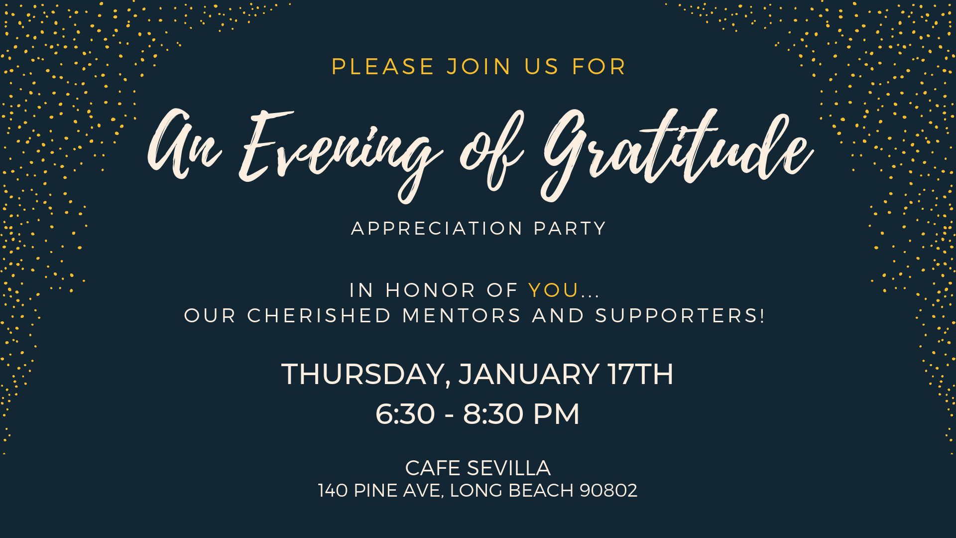 An Evening of Gratitude