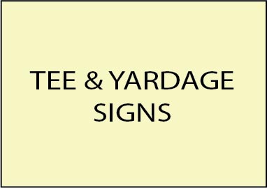 E14300 - Tee and Yardage Signs