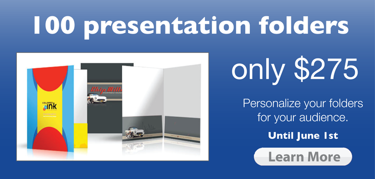 Presentations folders Halifax blue