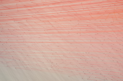 Anne Lindberg, drawn pink (2012)