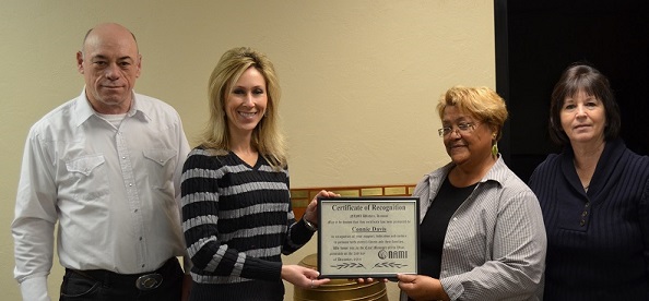 Connie Davis receives Case Manager of the Year Award