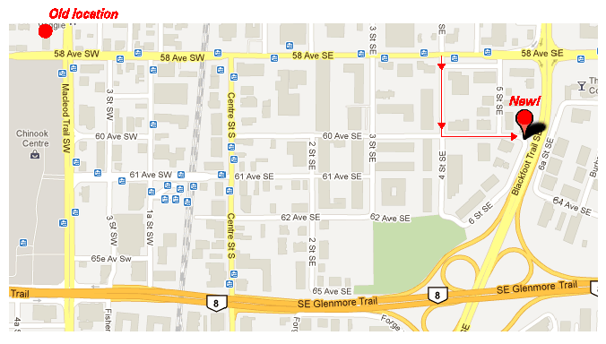 Map of New Location