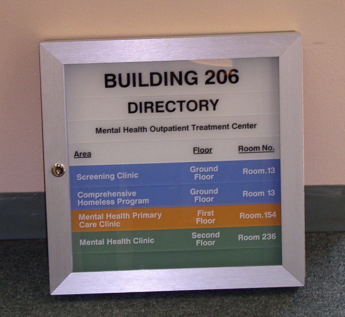 Surface Illuminated Directory Case
