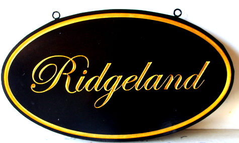 I18011 - Carved Wood Property Name Sign for Country Estate