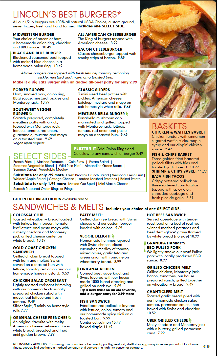 Lincoln NE Restaurant-Online Menu-Breakfast, Lunch, Dinner- Salad Bar