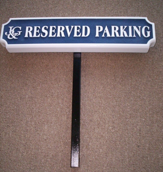 H17331 - Custom Reserved Parking Sign with Steel Post