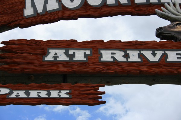 Mountain Views Entrance Sign Detail