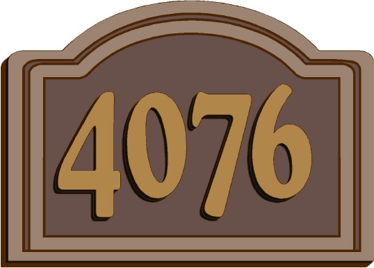 M1244 - Address Number Plaque
