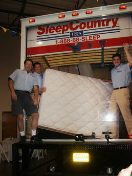 Sleep Country Back with model