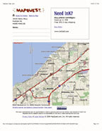 Map for Duke Printing in Cleveland, Ohio