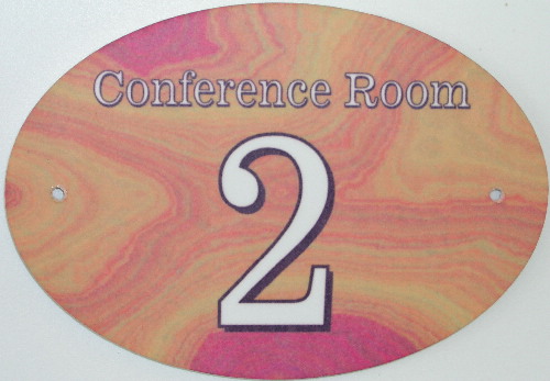 Door number sign