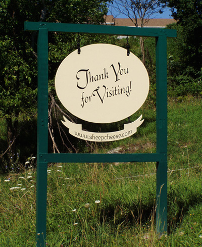 Farm Road Sign - back side