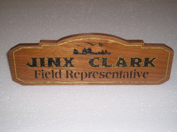 M4893 - $75  Desk Nameplate (10 x 4 )