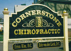 Sandblasted signs