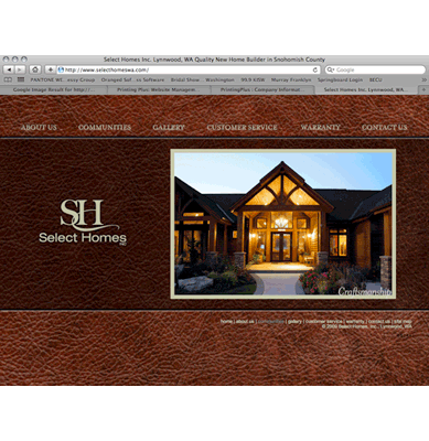 Select Homes Website