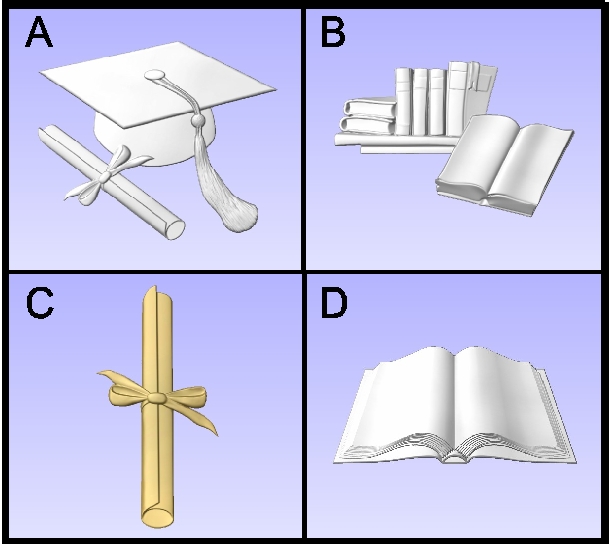 U30911 - Carved Academic Symbols