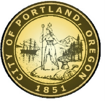 X33140 - Carved Wooden Wall Plaque of the Seal of the City of Portland, Oregon 