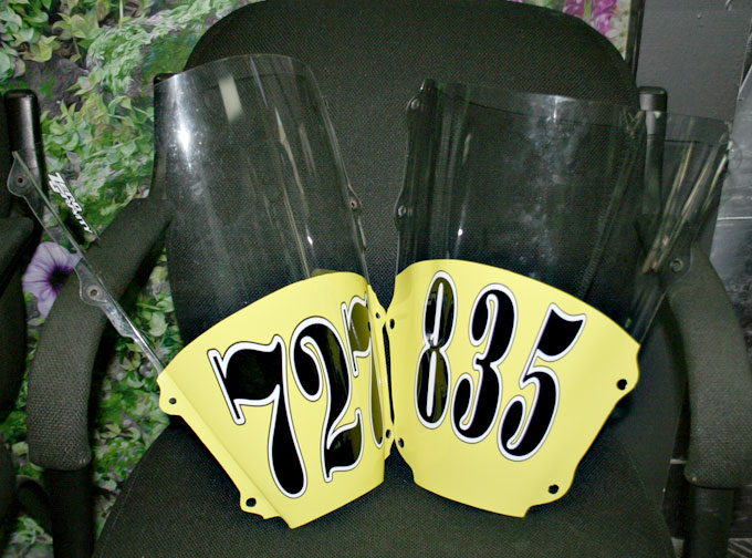 Racing Visors Solid Vinyl