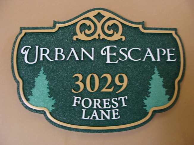 M22014A - Twin Fir Address Sign