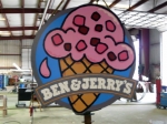 Free standing interior sign.