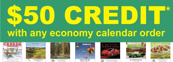 Economy Calendar $50 Credit Offer