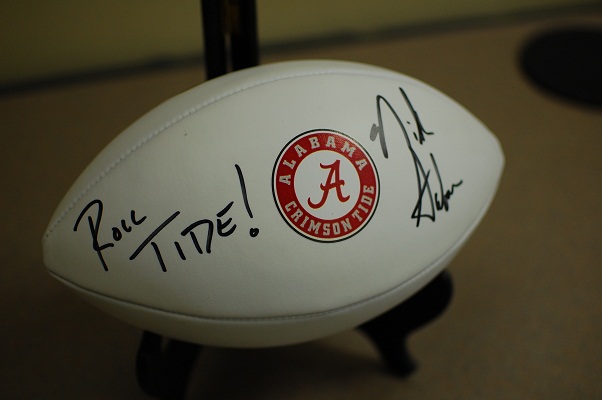 Alabama Autographed Football