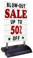 Changeable Letters Springer Sidewalk Signs