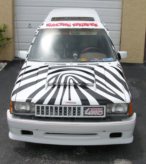 Theme Vehicle "Racing Stripes-Zebra Car"