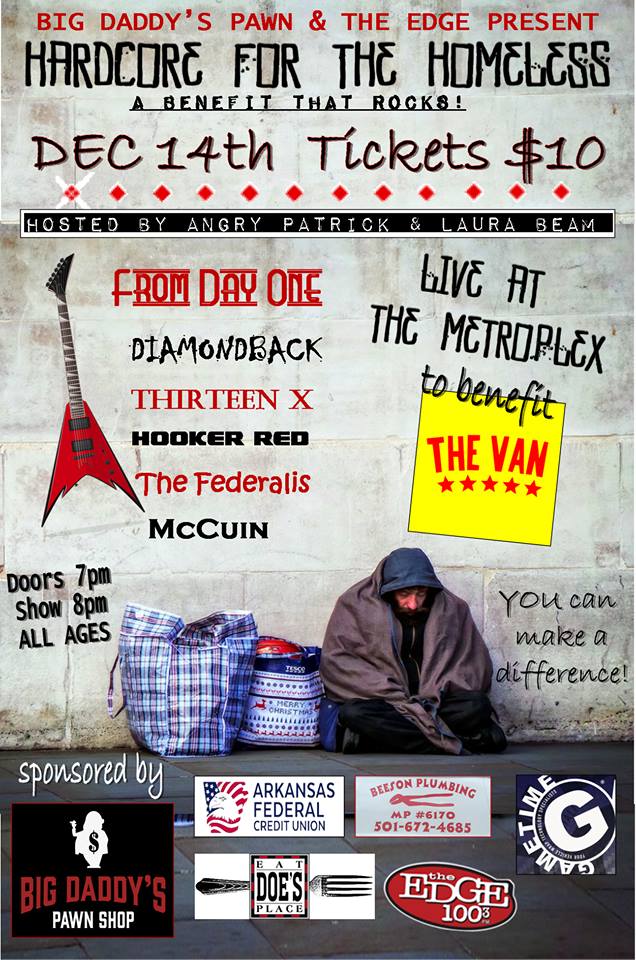 100.3 The Edge presents Hardcore for the Homeless Benefit Show