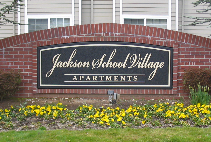Jackson School Village Monument Sign