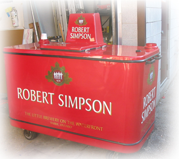 Robert Simpson beer caddy