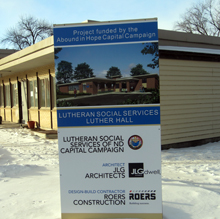 Luther Hall construction progress