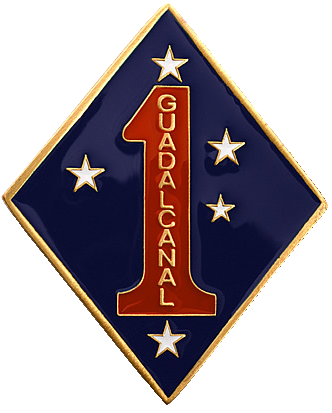 V31422 - Carved HDU Wall Plaque for First Marine Division