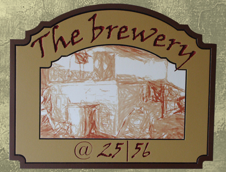 Y27686 - "The Brewery" Engraved HDU Pub Sign