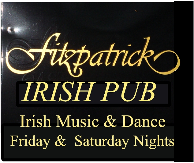 Y27642 - Upscale Engraved Black and Gold Irish Pub Sign 