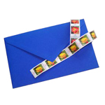 colored envelope, envelope, paper