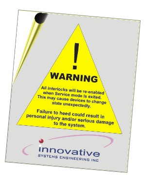 Adhesive Backed Polyester Warning Labels