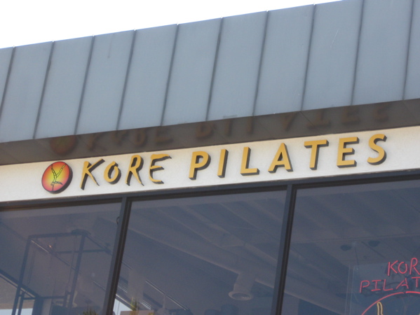Exterior Strip Mall Signage for Pilates