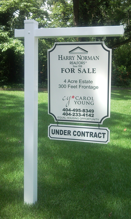 Vinyl L Post and Sign