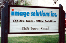 Sandblasted Sign